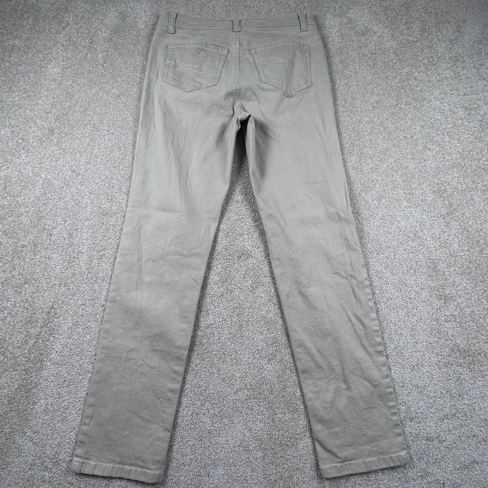 Style&co Denim Slim Leg Pants Khaki Tan Womens Size 4P Petite Stretch Jeans - Picture 4 of 8